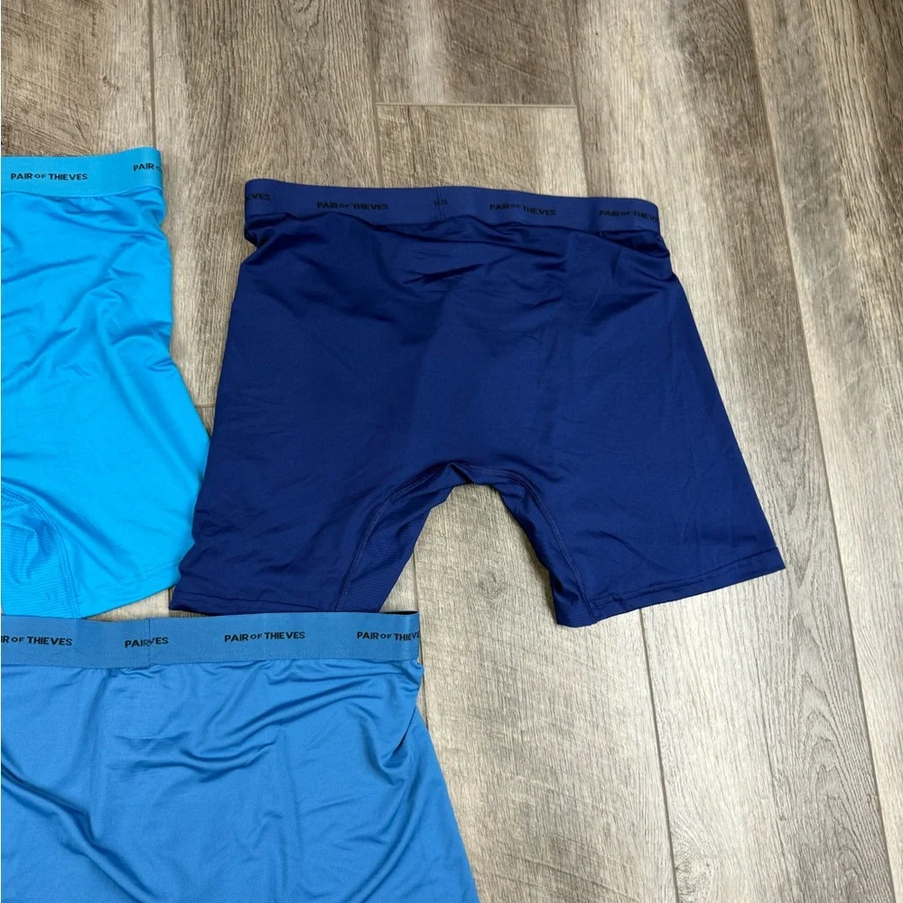 Pair Of‎ Theives Men's Blue Boxer Briefs Set
